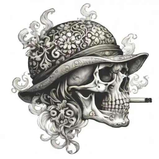 Smoking Skull