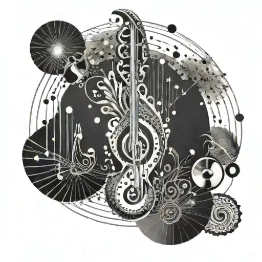 An Abstract Representation Of Spiritual Enlightenment Through Music