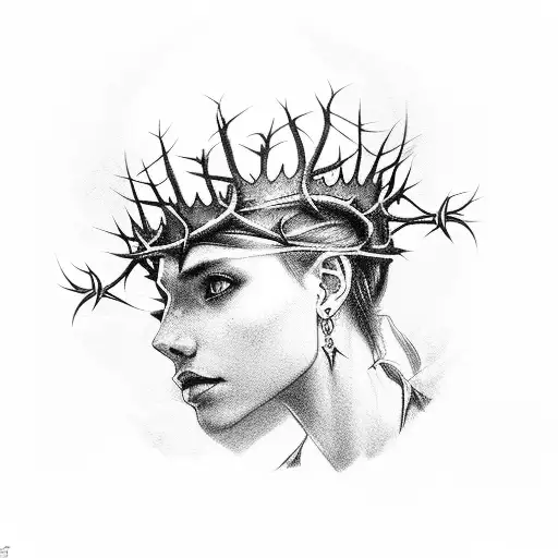 Crown Of Thorns With Words Ixoye