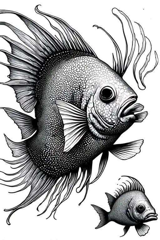 Trigger Fish Swimming