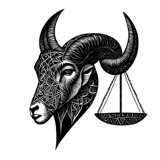 Aries And Libra Geometrical