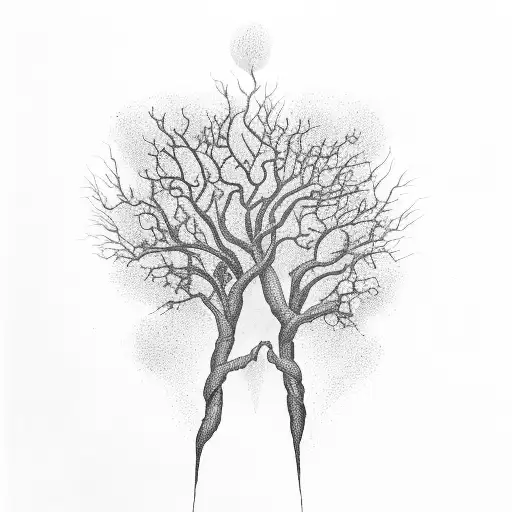 Lightning Strikes The Tree Of Life