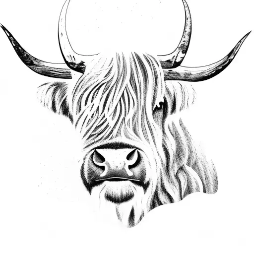 Woods With Highland Cow