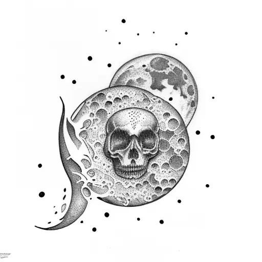 Single Realistic Full Moon