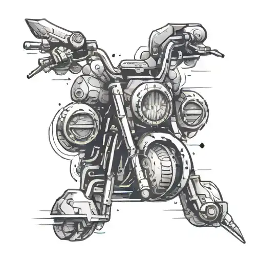 Create A Futuristic Cyberpunk Version Of A Harley Davidson Logo