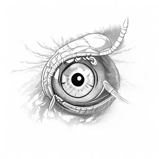An Eye In Which A Scorpion And From The Tail Of A Scorpion Flows Poison Like A Tear