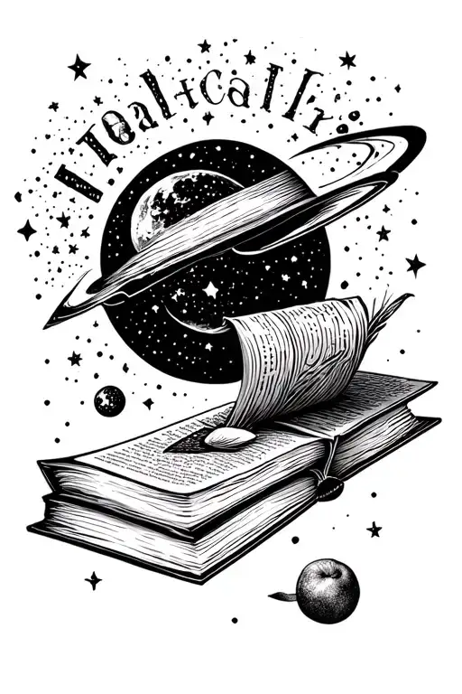 Bookish Theme With Space Elements