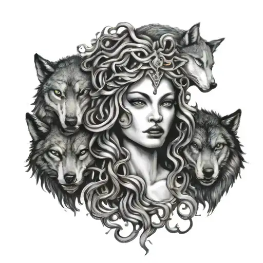 Medusa And Wolves