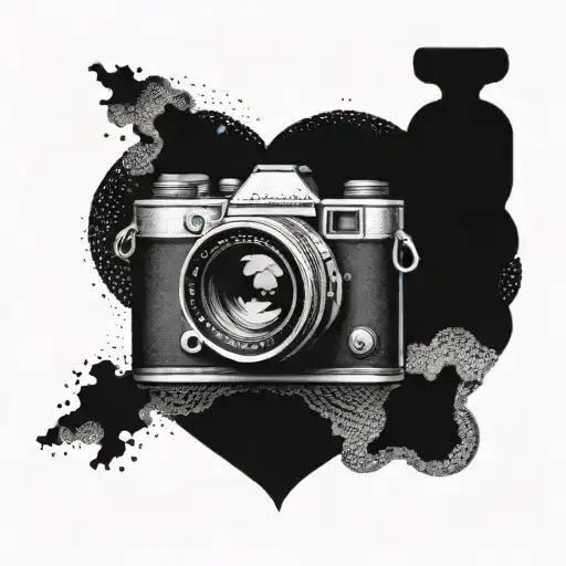 A Heart-shaped Camera Lens Capturing A Moment Of Love And Connection
