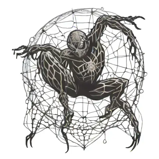 A Spider Weaving A Web Of Balance In A Yoga Pose