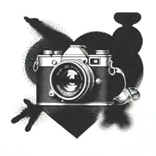A Heart-shaped Camera Lens Capturing A Moment Of Love And Connection
