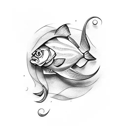 Small Letter F With Small Fish