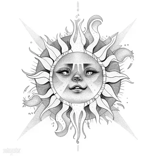 Sun Rays With Children