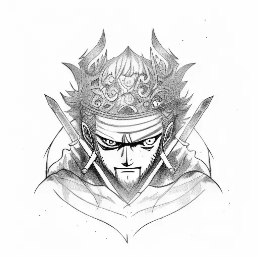 Anime Zoro Dark Swords King Of Hell