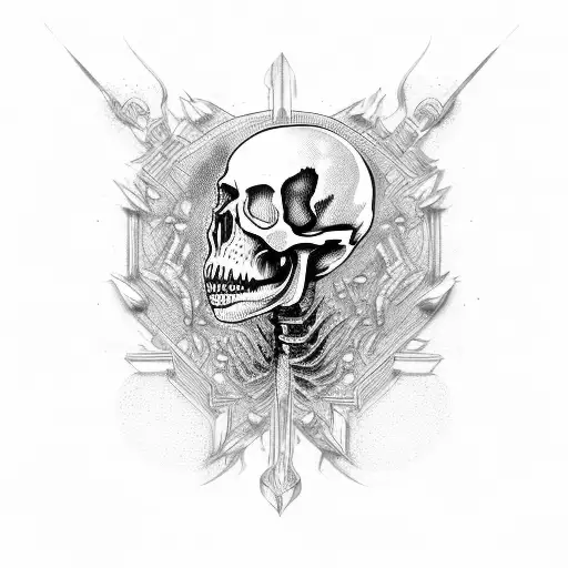 Skeleton Head With Motor