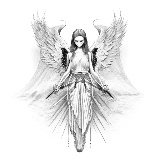 An Angel Made From Knives