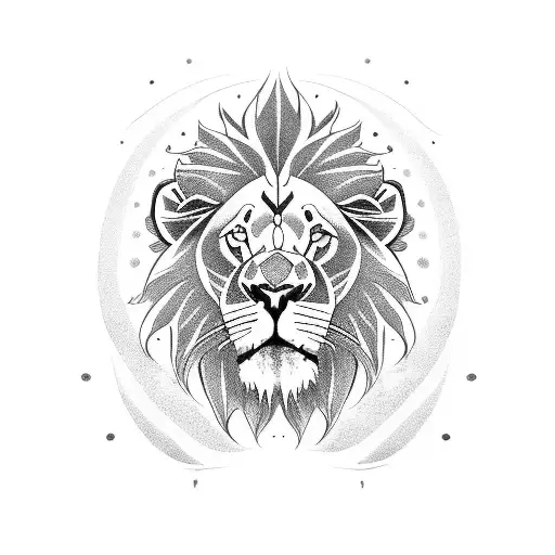 Marijuana With Lion And Upside Down Cross