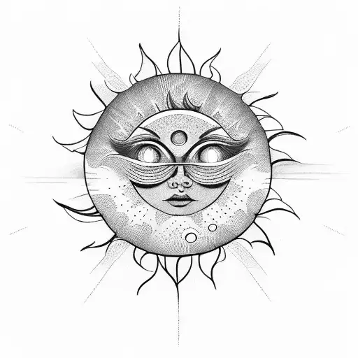 Symmetrical Unique Geometric Sun