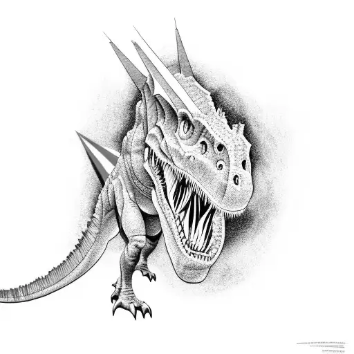 Dinosaur With Birthday