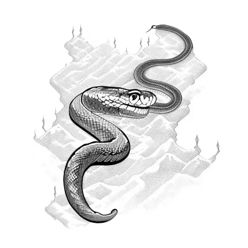 Snake On Hand But With Mining