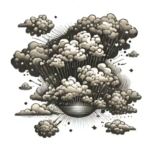 World And Explosion Cloud Background