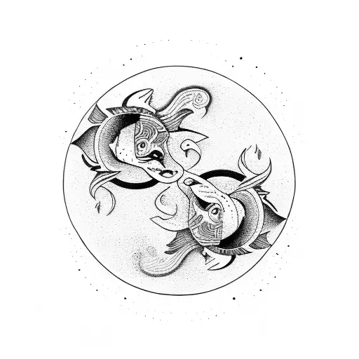 Yin And Yang Pisces