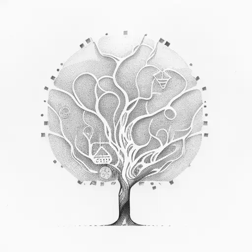 Life Tree With Mechanical Parts