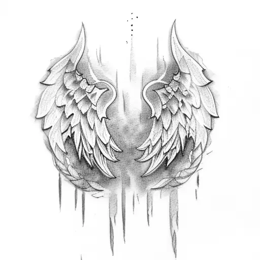 Angel Wings Watercolor