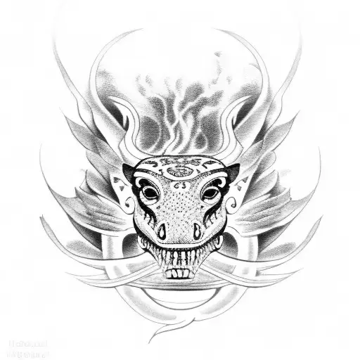 Holy Black Snake Assyrian