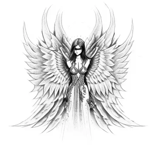 Techno Angel Half Angel Wing Devil Wing