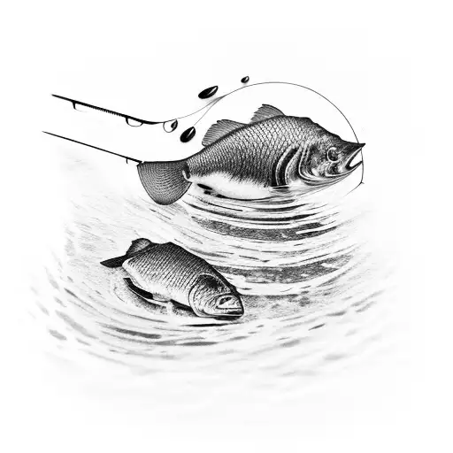 Fahrer And Son Fishing In The Lake