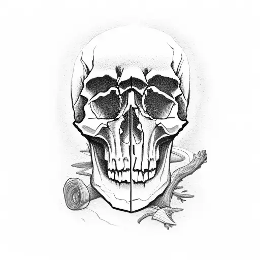 Skull Smoke Wood