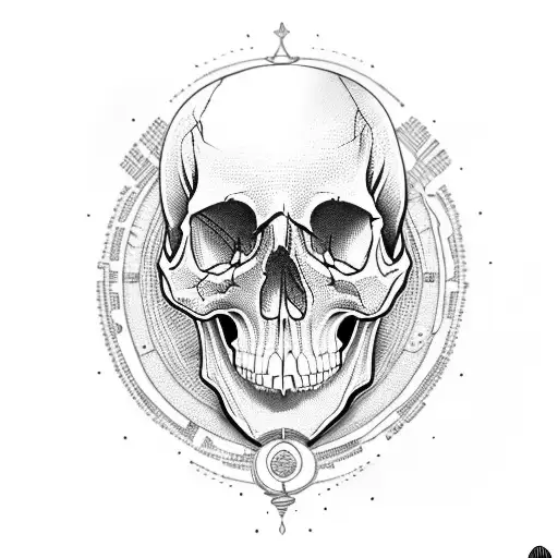 Skull With Disk