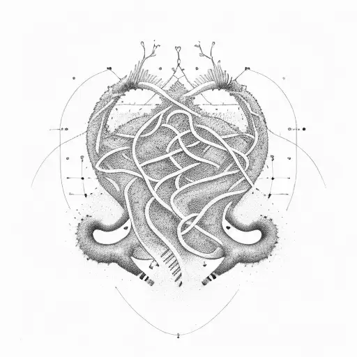 A Minimalist Design Of A Heartbeat Forming The Word 'Breath'