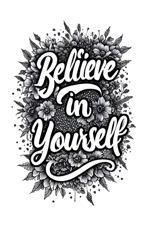 The Inscription Believe In Yourself