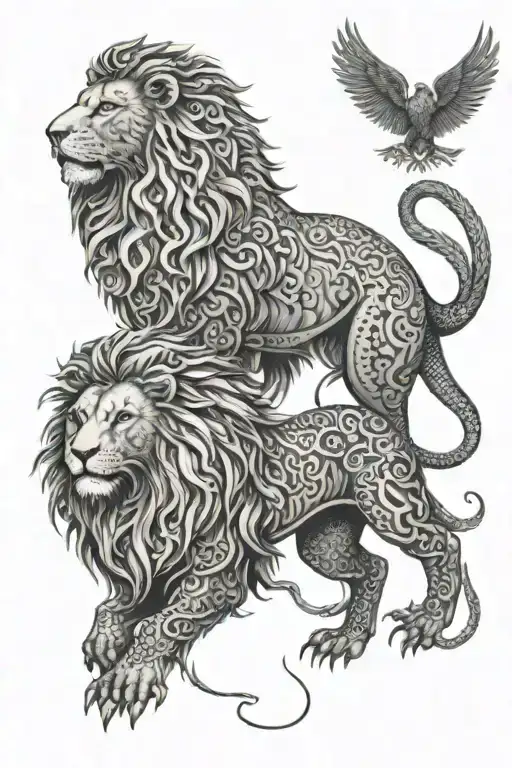 Armenian Lion And Eagle