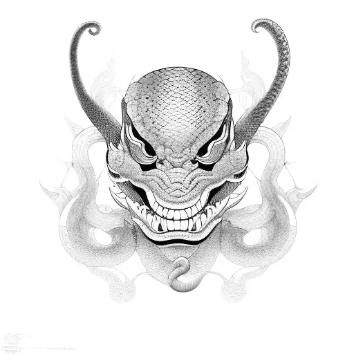 Snake Hannya Mask