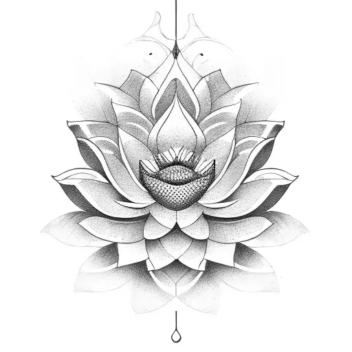 Lotus Flower With The Word Nankurunaisa