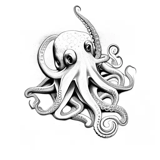Octopus Holding Breast