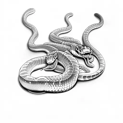 Rattlesnake In Forest