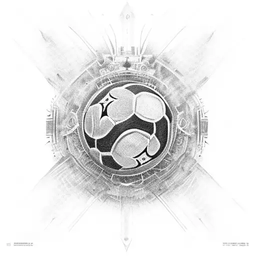 Number 3 Formed By Football Laces