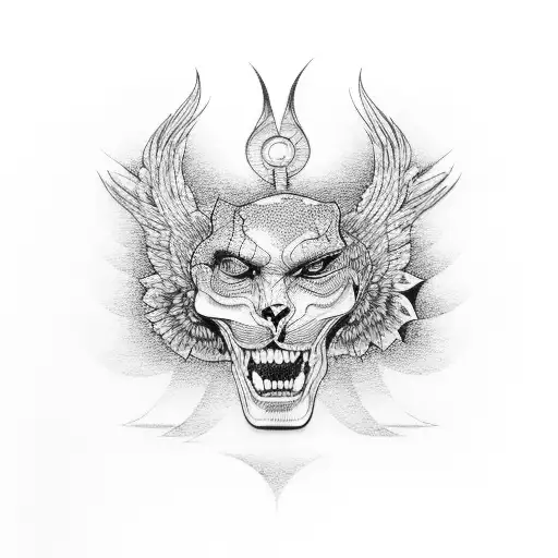 Car Driving On Road To Gates Of Heaven