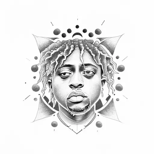 A Dotwork Tattoo Inspired By Juice Wrld's Music And The Psychology Of Emotions