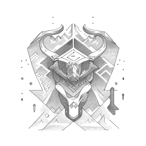 Carabiner With Mountain