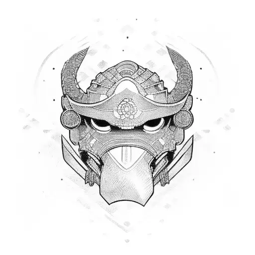 Samurai Gauntlet With Puerto Rican Designs On It