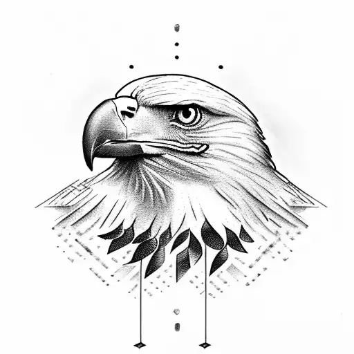 Eagle With Flag