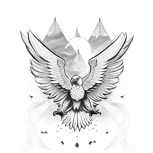 Eagle With Phoenix Mix