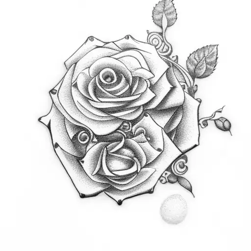 Pocket Watch With Rose And Shamrock