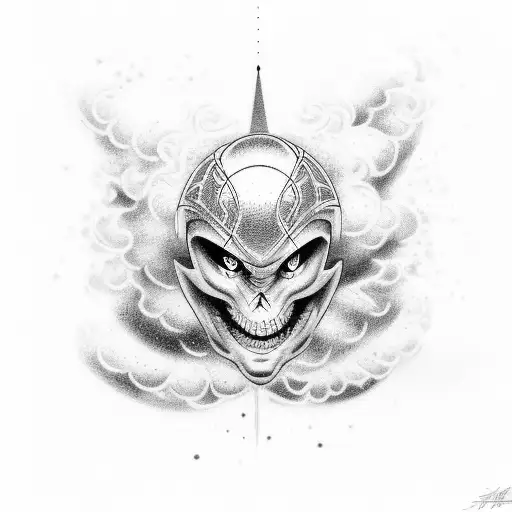 Chosen Basketball Tattoo With Clouds Fading In The Background