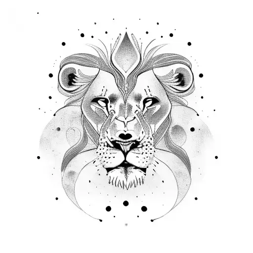 Lion And Galaxy
